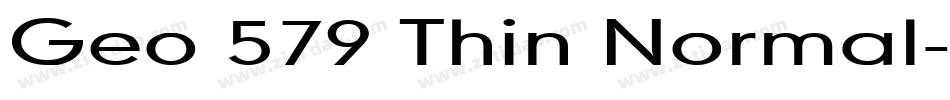 Geo 579 Thin Normal字体转换